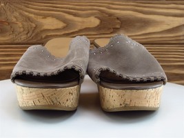 Franco Sarto Size 9 M Women Sandal Slide Brown Leather Faine - £15.78 GBP