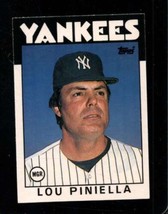 1986 Topps Traded #86 Lou Piniella Nmmt Yankees Mg - £1.82 GBP