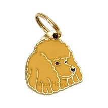 Dog name ID Tag,  Poodle, Personalized, Engraved, Handmade, Charm - £15.98 GBP+