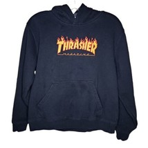 Thrasher Magazine Flame Logo Pullover Hoodie Sweatshirt Medium San Franc... - $18.99