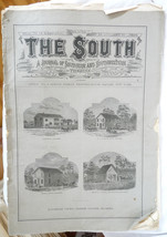 The South 1883 Journal engravings Southwestern antique magazine - £11.15 GBP