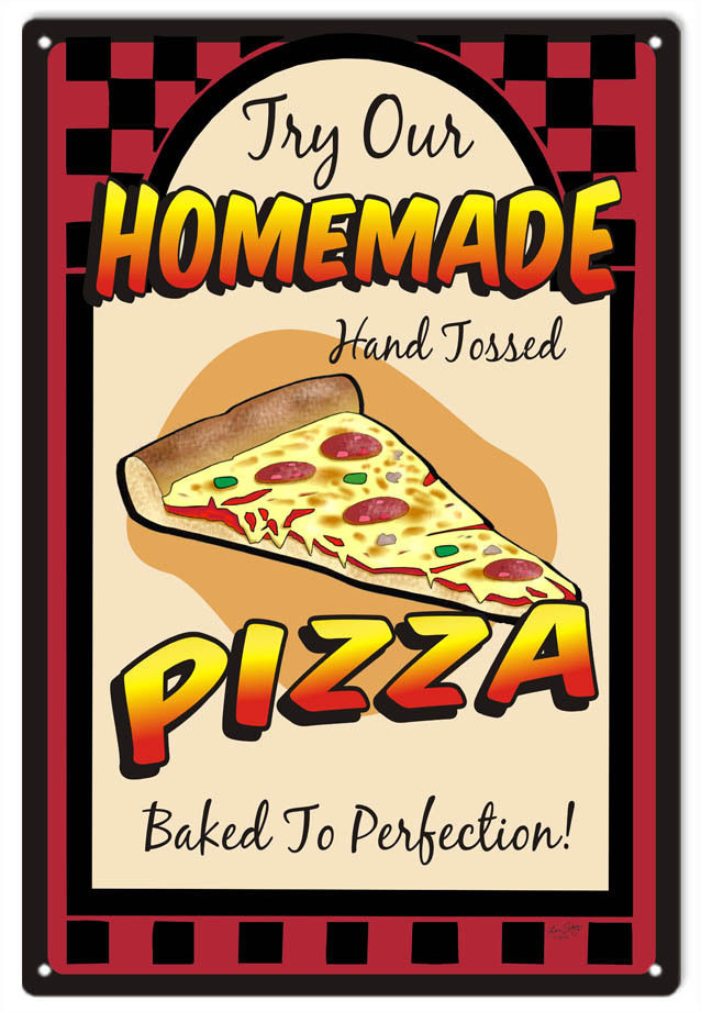 Homemade Pizza Food Sign - $25.74