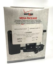Verizon Mega Paquete para IPHONE 4 - Estación, Funda, Cascos, Cargador d... - $10.53