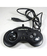 AsciiWare Asciipad SG-6 Sega Genesis Wired Black Controller Pad 5715 - £8.95 GBP