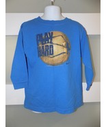 Nike Blue Play Hard Basketball LS T-Shirt Size 4T Boy&#39;s - €11,76 EUR