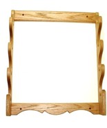 Oak Wooden Wall Gun Rack 4 Place Rifle Shotgun Display - Medium Walnut F... - $1,024.17 MXN
