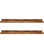 48 Inches Long Wood Photo Picture Ledge Shelf With Lip Floating Shelves For - $1,180.03 MXN