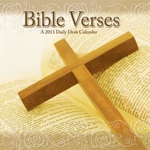 Bible Verses 2013 Daily Boxed Calendar 4.75&quot; x 4.75&quot; - $9.79