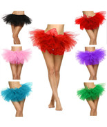 Adult Women&#39;s 5 Layered Tulle Fancy Ballet Dress Sexy Tutu Skirts - £8.21 GBP