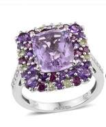 Glorious Amethyst &amp; Multi Gem Stone Ring - $249.00