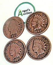 Indian Head Penny 1892, 1895,  1896 and 1897 AA20-CNP2130 Antique - £39.83 GBP