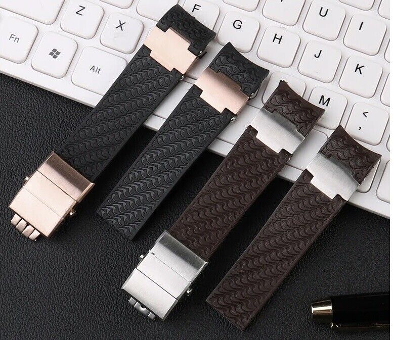 22mm Silicone Rubber Band Strap fit for Ulysse Nardin Maxi Marine Diver Watch - $18.08 - $46.13