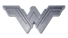 Wonder Woman Chrome 4&quot; Logo Medallion Emblem Made In Usa - £31.32 GBP