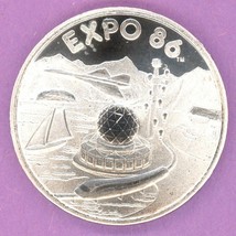 1986 Vancouver World Exposition Medallion World Expo 86 Logo Expo 86 SILVER - £28.63 GBP