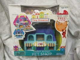 Vintage Blue Box Tiny Dreams Carry Along Pet Shop - $74.25