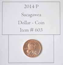 2014 P Sacagawea Dollar Coin, # 603, dollar coins, vintage coins, old coins - $9.70