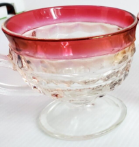 INDIANA GLASS AMERICAN WHITEHALL COLONY Ruby Flash Punch Cups 1 Each Sold - £4.71 GBP