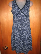 Old Navy Blue &amp; White Floral Print Sleeveless Summer Dress - Size 1 - £13.30 GBP
