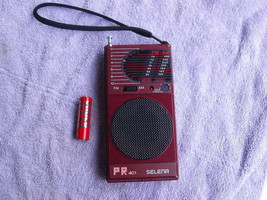  Rare Vintage  Russian Soviet Made In USSR Pocket AM FM Radio SELENA PR 401 - £31.37 GBP