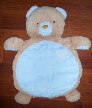Bestever Mary Meyer Blue Tan Teddy Bear Baby Mat Nursery Plush Big Huge ... - $48.95