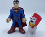 Imaginext Figures DC Comics SUPERMAN and Dog KRYPTO - £6.19 GBP