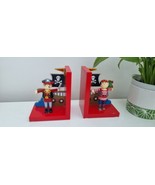 Pirate Bookends Boys Room Decor Wooden Pair of Bookends - $16.27