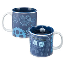 Doctor Who Tardis and ICONS Heat Reactive 20 oz Ceramic Mug NEW UNUSED - $9.74