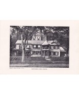 Vintage Print Brown&#39;s Famous Pictures - Hawthorne&#39;s Home Concord - No. 82 - $4.00