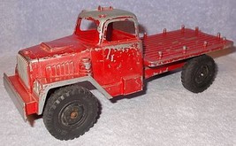 Vintage 1955 Hubley GMC Die Cast Red Poultry Truck No 497 - £19.94 GBP