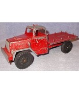 Vintage 1955 Hubley GMC Die Cast Red Poultry Truck No 497 - $24.95