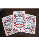 Set of Three (3) Union Workman Chewing Tobacco Foil Packs - 3 oz. - NOS Unused - $16.99