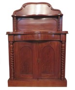 Antique 1800s English Mahogany Regency William IV Server Chiffonier Cabi... - $1,661.76 CAD