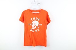 Reebok Womens Medium Spell Out Crossfit Skull Tone to the Bone T-Shirt O... - £19.69 GBP