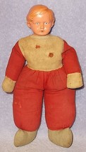 Vintage Antique Celluloid Face Cloth Body Dutch Boy Doll 12 inch - £20.06 GBP