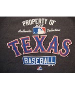 MLB Texas Rangers Baseball Authentic Sportswear Fan Apparel Gray T Shirt... - £12.14 GBP