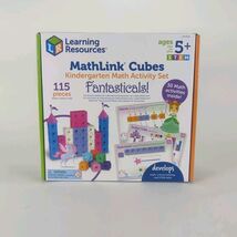 Learning Resources MathLink Cubes Kindergarten STEM 5+ Math Activity Set... - $12.74