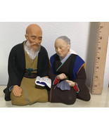 Orient Vintage 1950s Collectible Hakata Urisaki Ceramic Japanese couple ... - $122.50