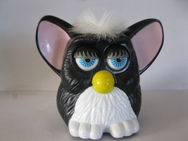 (BX-8) 1998 McDonald&#39;s / Tiger: Furby - Black, White Hair, Blue Eyes - £1.59 GBP