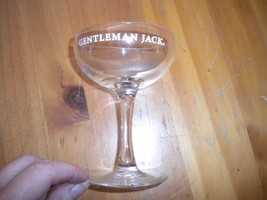 Gentlemen Jack Stem Footed Coupe Martini Etched Glass - $8.99