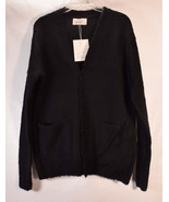 Zara Mens Cardigan Button Down Sweater Black Four Seasons Black M NWT - $99.00