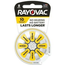 Rayovac Size 10 Hearing Aid Batteries (8 Pack)  - $11.87