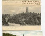 3 Eden Park Undivided Back Postcards Cincinnati Ohio 1906 - $17.82
