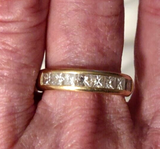 Tiffany & Co 1.21 ct Diamond Channel Princess D-VVS1 Gold Band 18K Item image 12
