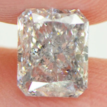 Loose Radiant Shape Diamond White D Color SI2 Real Certified Enhanced 1.00 Carat - £953.06 GBP