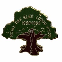 Royal Oak Michigan Elks Lodge 1523 Benevolent Protective Order Enamel Ha... - $7.95