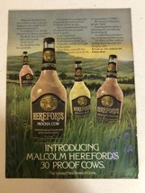 1976 Hereford’s Mocha Cow Vintage Print Ad pa7 - £6.48 GBP