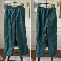 Vintage 90s Holloway Michigan State University Nylon Track Pants Green M - $539.55 MXN