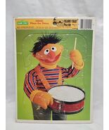Vintage 1986 Sesame Street Ernie Plays The Drum Frame-Tray Puzzle - $10.62 CAD
