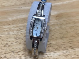 Armitron Now Watch 75/2951S Women Silver Mother Of Pearl Rhinestone New Battery - £15.14 GBP