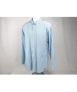 IZOD Button-Down Dress Shirt Mens Sz L Business Casual, Lt. Green Check ... - £11.24 GBP